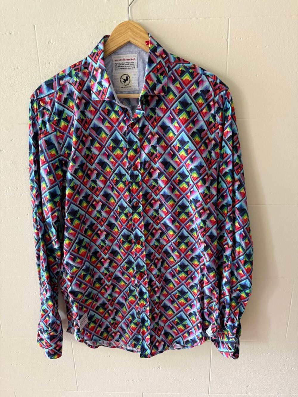 A Fish Named Fred | Multicolor Statement Button Down Shirt | Medium